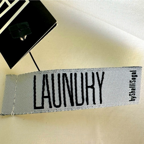 NWT, VINTAGE, circa 1987, Laundry by Shelli Segal, Ivory strapless pique dress 4 - Picture 9 of 13